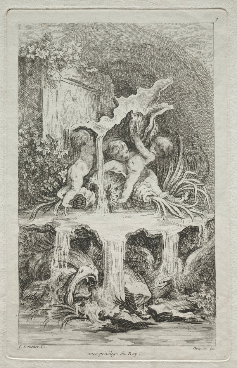 Livro das Fontes: No. 7, c. 1736 de Gabriel Huquier