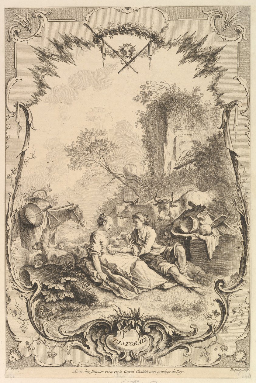 Pastorale, século XVIII. de Gabriel Huquier