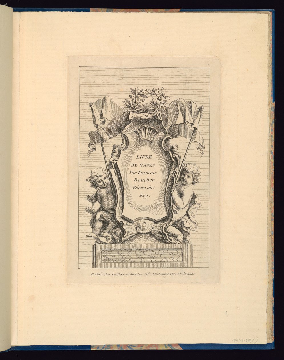 Placa 1, Placa, Livro de Vasos de Gabriel Huquier