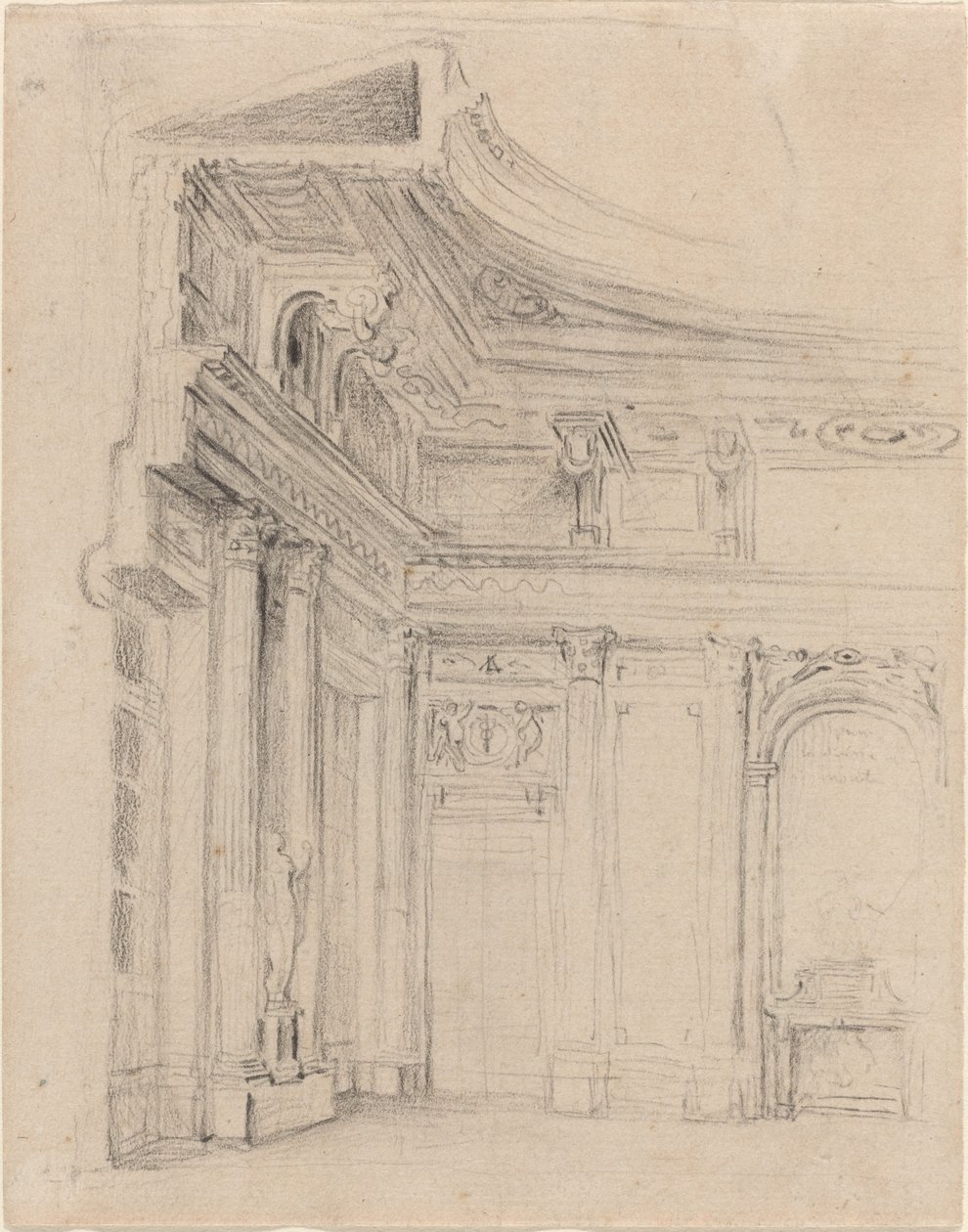 Canto de uma Sala de Estar de Gabriel Jacques de Saint Aubin