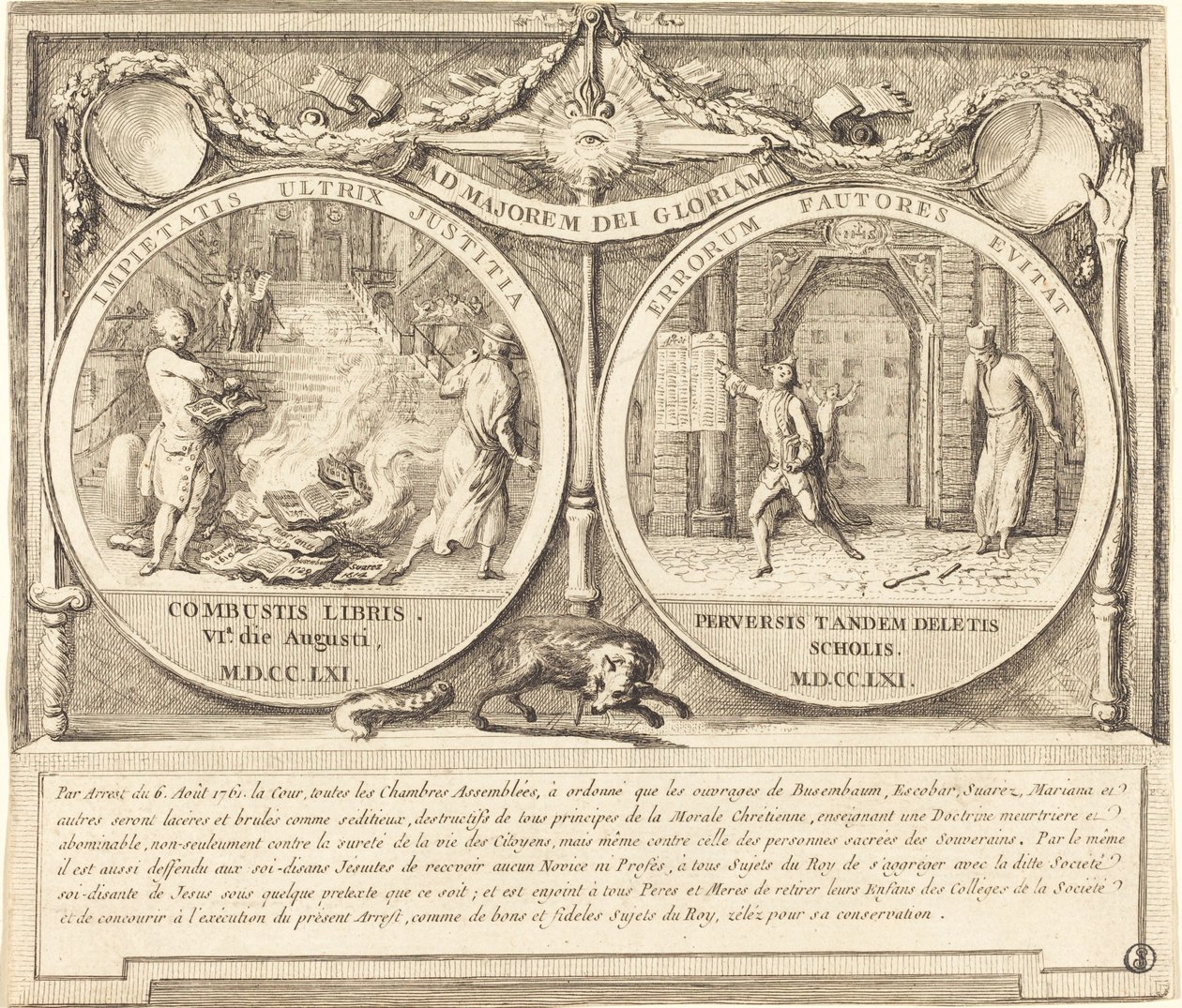 Expulsão dos Jesuítas (Expulsion des Jesuites) de Gabriel Jacques de Saint Aubin