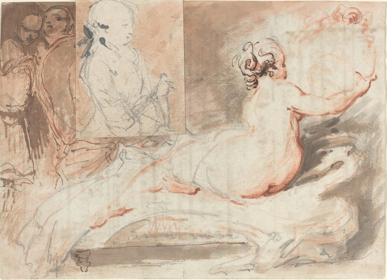Esboços de Figuras de Gabriel Jacques de Saint Aubin