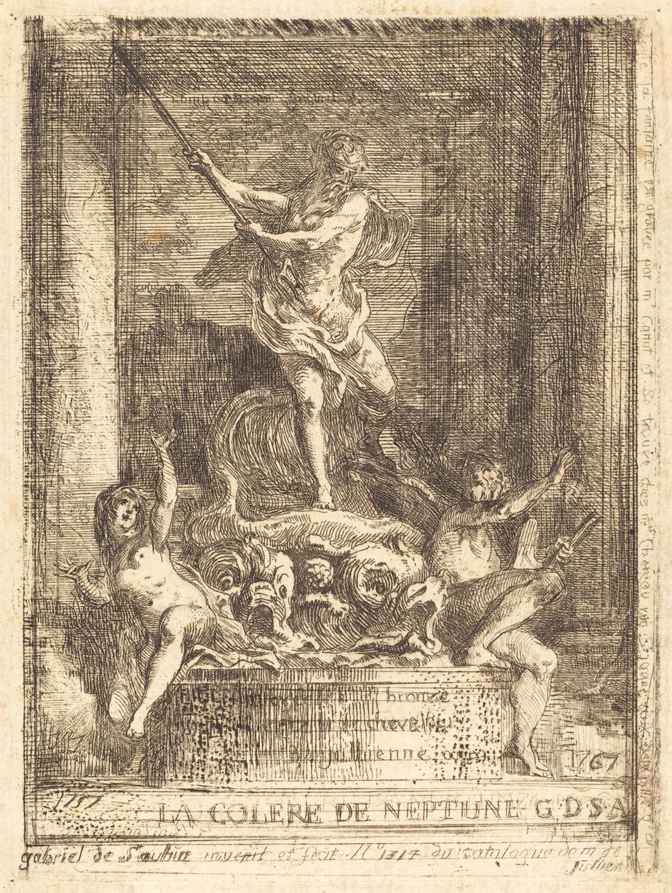 Para a ira de Netuno de Gabriel Jacques de Saint Aubin