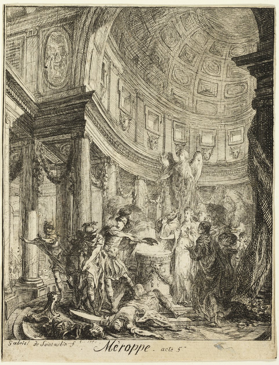 Merope de Gabriel Jacques de Saint Aubin