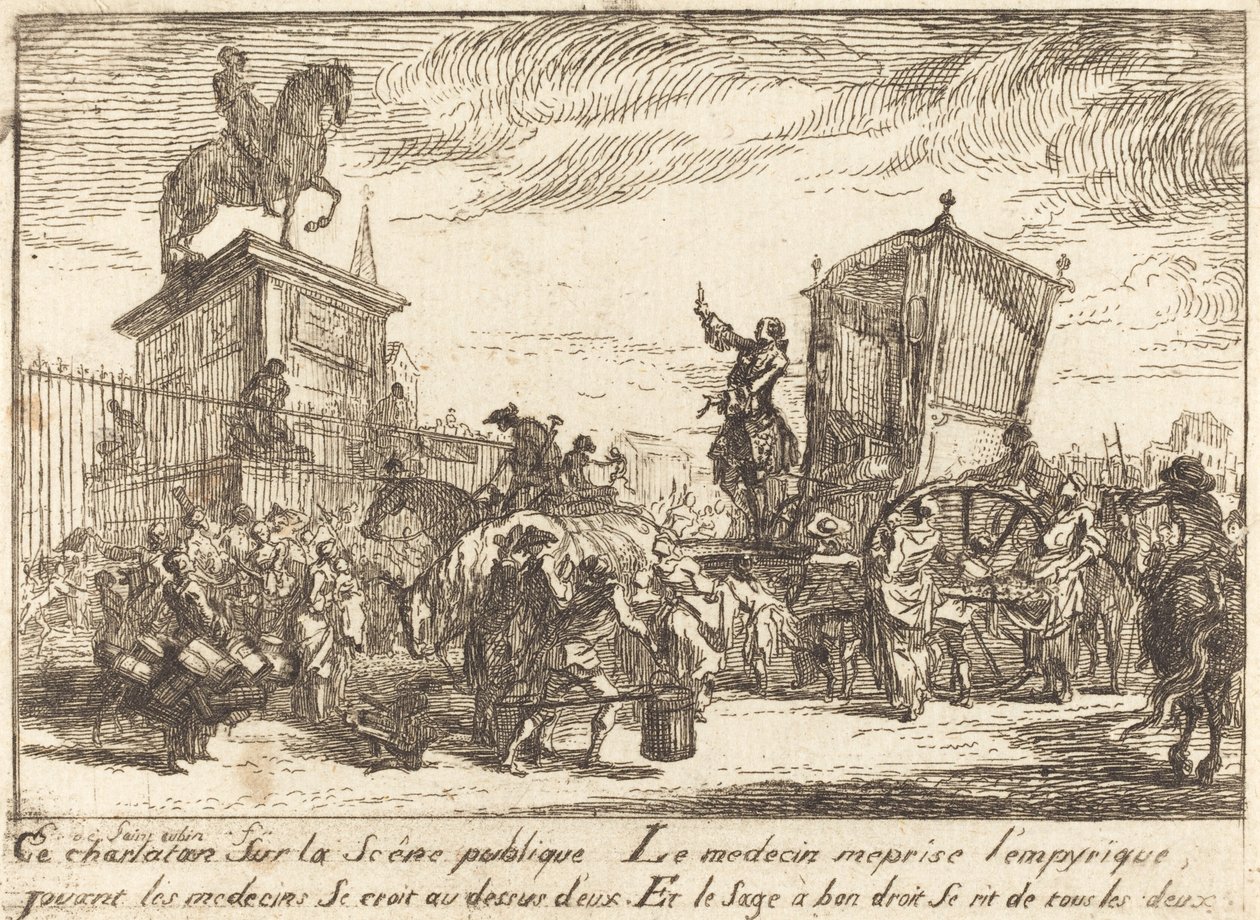 O Charlatão (Le Charlatan) de Gabriel Jacques de Saint Aubin