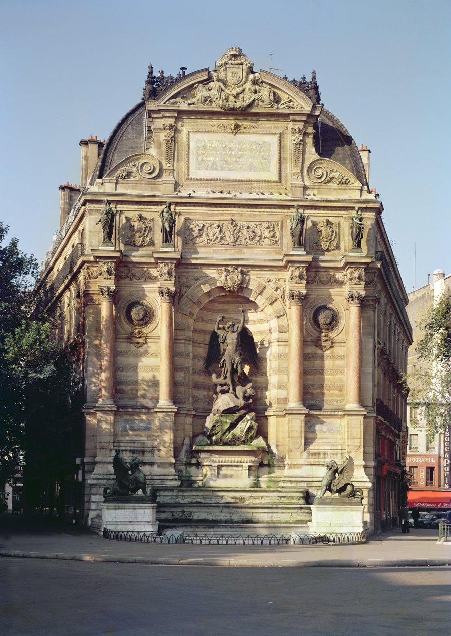A Fontaine Saint-Michel, 1860 de Gabriel Jean Antoine Davioud