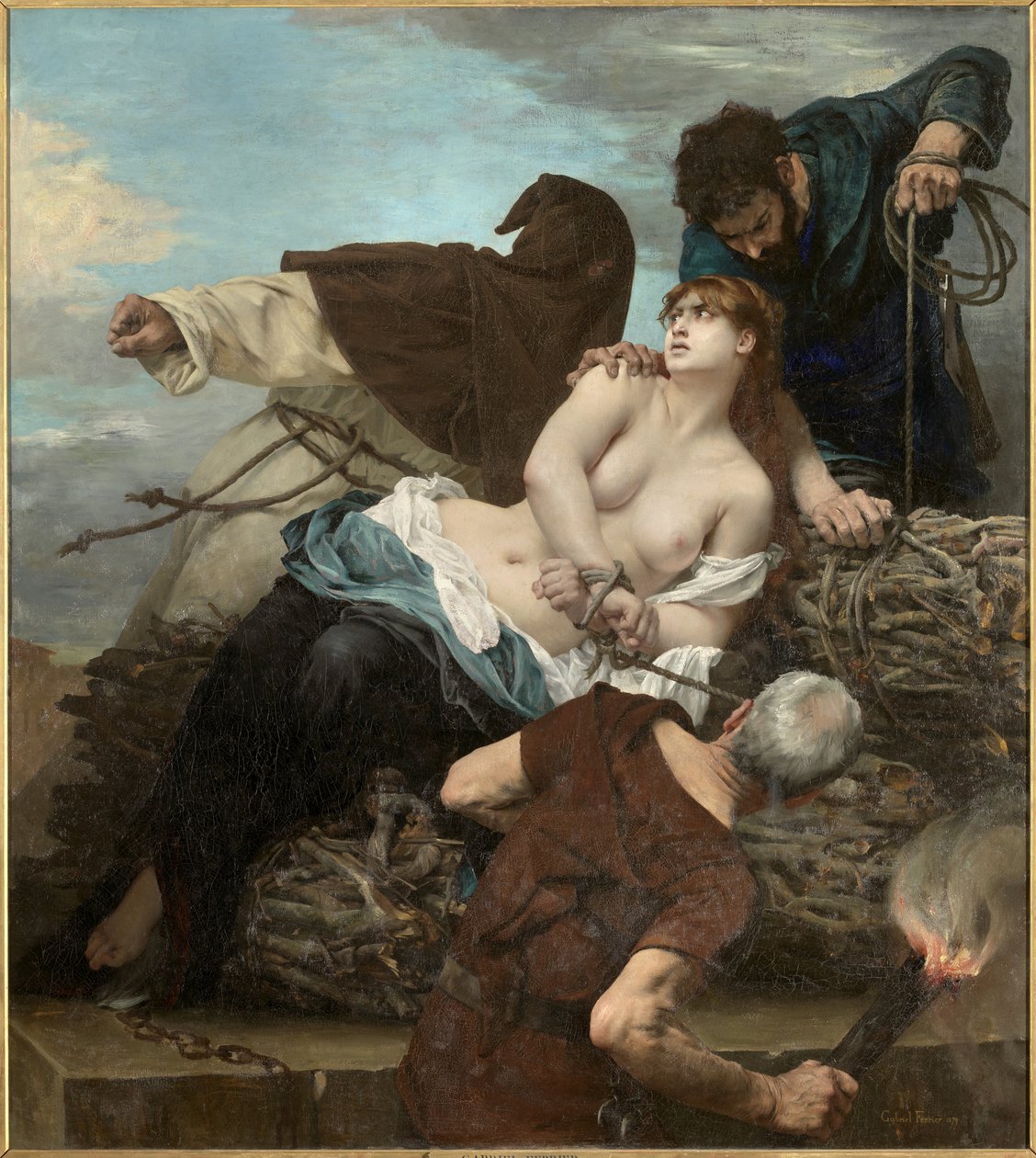 Cena da Inquisição na Espanha de Gabriel Joseph Marie Augustin Ferrier