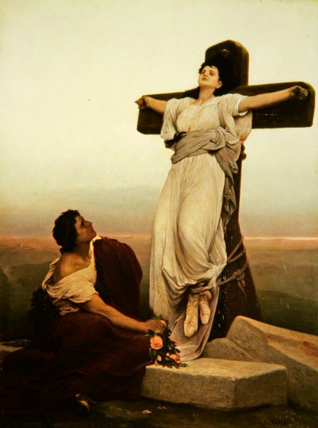 Mártir Cristão na Cruz, Santa Júlia de Gabriel Max