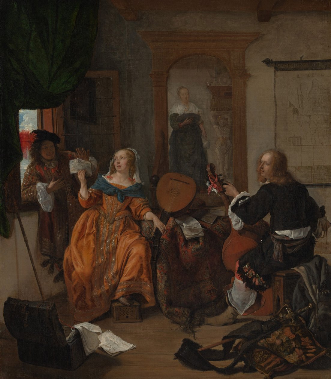 Uma festa musical de Gabriel Metsu