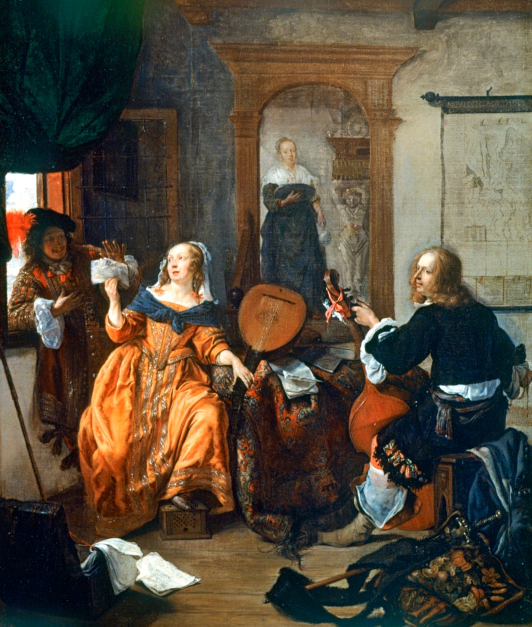 Uma festa musical, 1659 de Gabriel Metsu