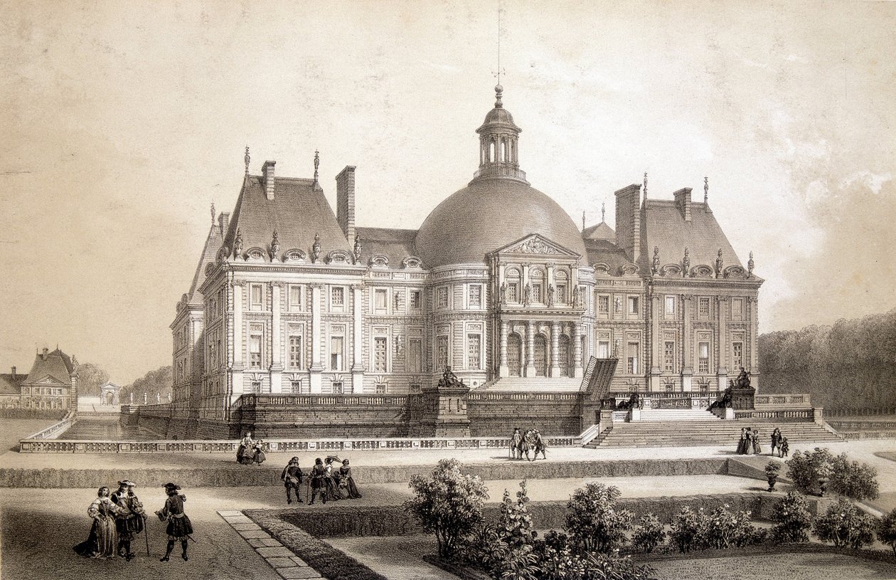 Chateau de Vaux Le Visomte (Vaux-Le-Vicomte). de Gabriel Perelle