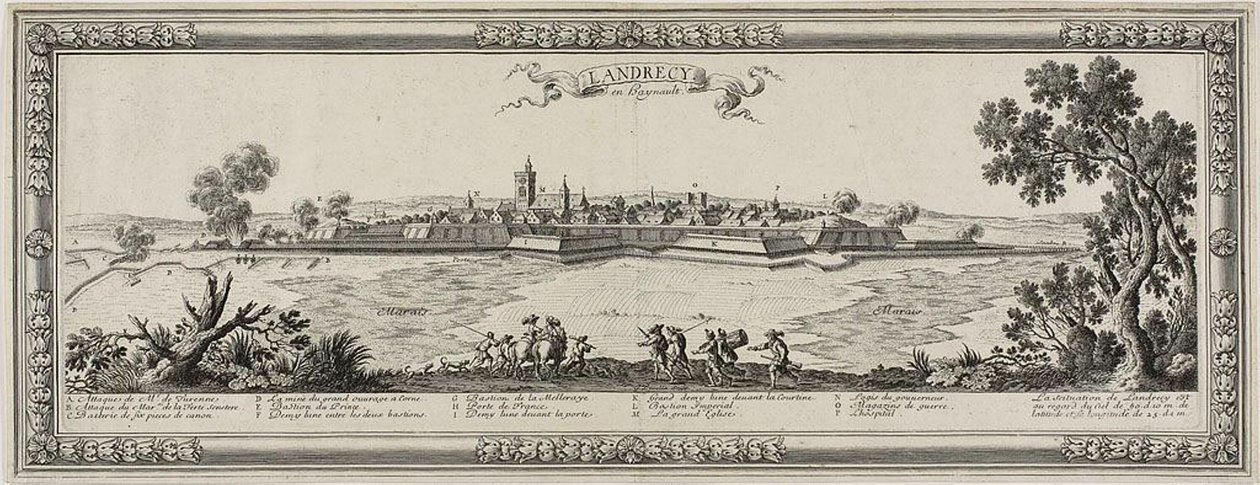 Landrecy em Heynault, 1631 de Gabriel Perelle