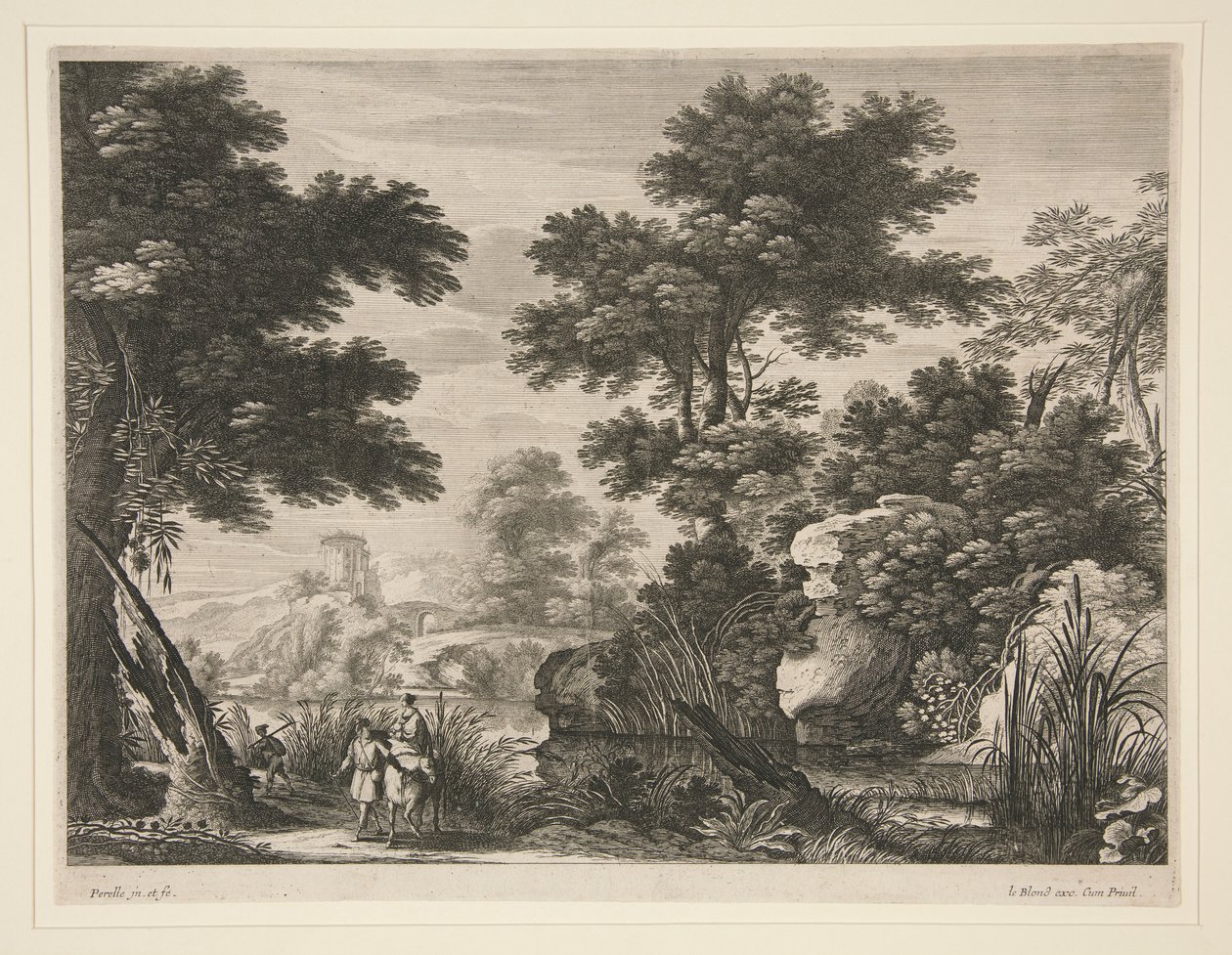 Paisagem com o Voo para o Egipto de Gabriel Perelle