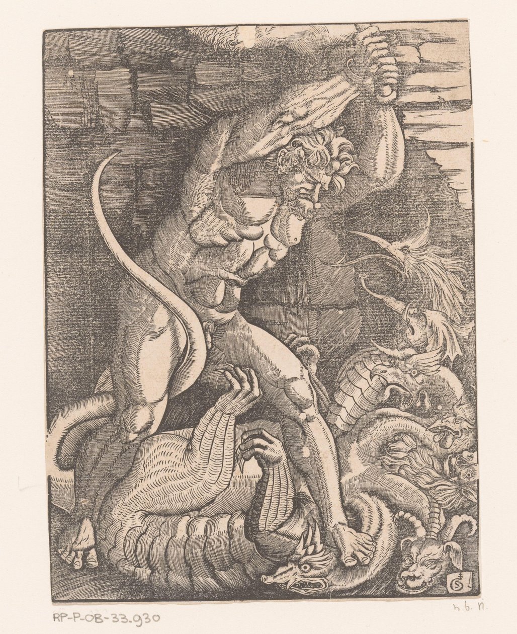 Hércules mata a Hidra de Lerna Trabalhos de Hércules (título da série) de Gabriel Salmon