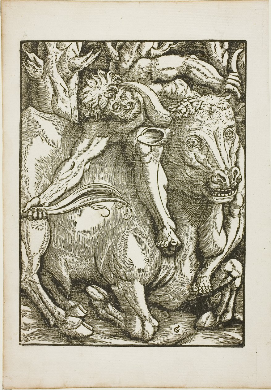 Os trabalhos de Hércules: Hércules captura do touro cretense de Gabriel Salmon