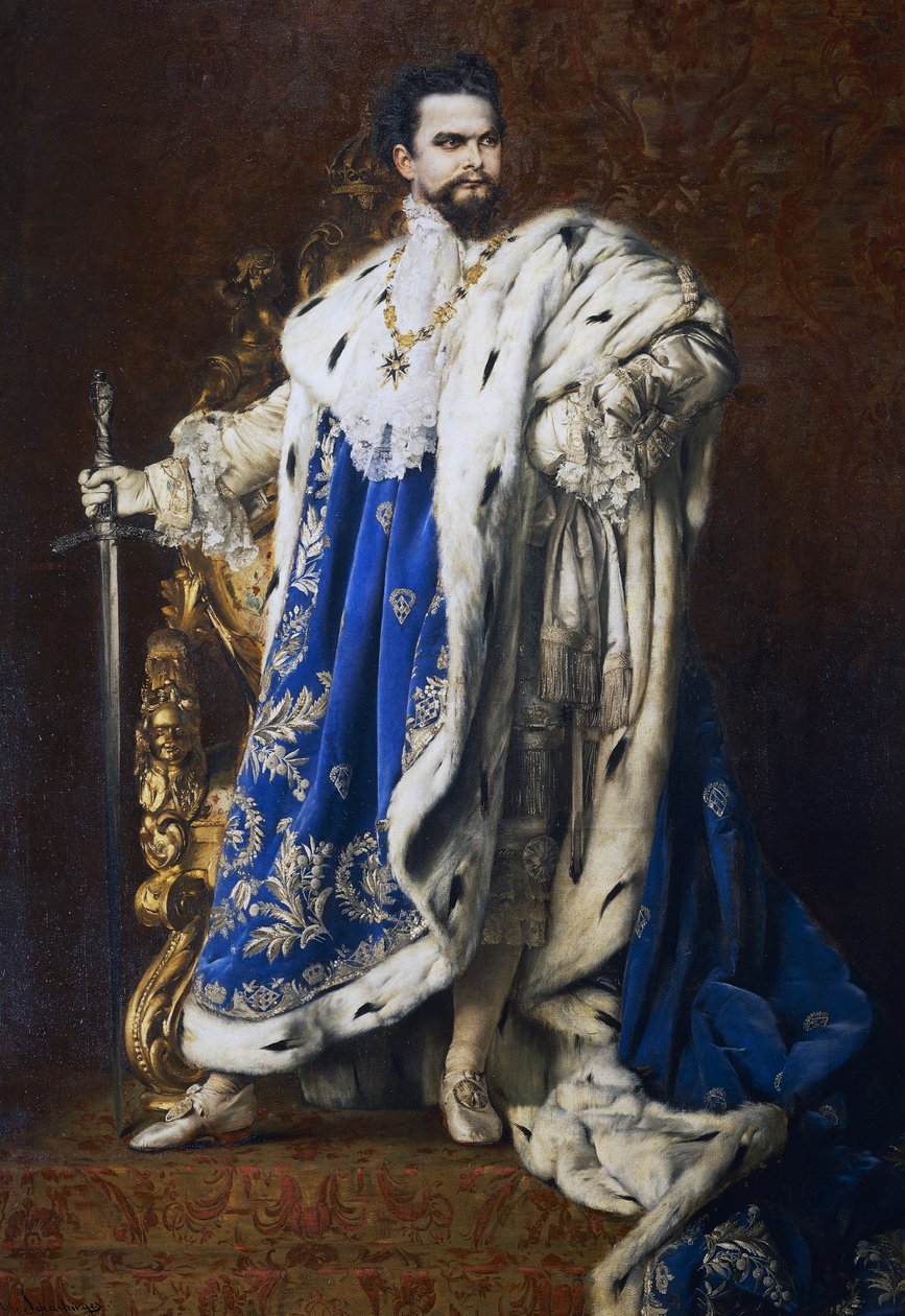 Rei Ludwig II da Baviera (1845-1886) de Gabriel Schachinger