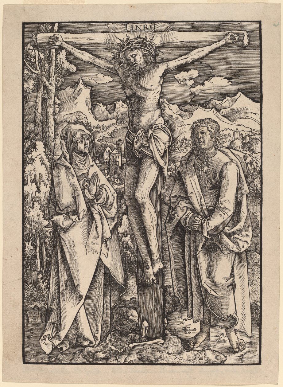 Cristo na Cruz entre a Virgem e São João de Gabriel Zehender