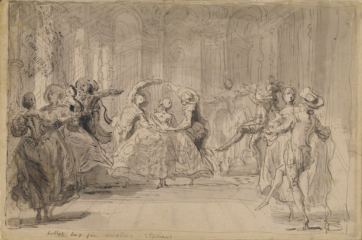 Ballet de The Rival Fairies de Gabriel de Saint-Aubin