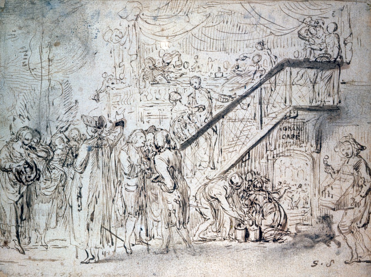 Le Grand Café 1759 de Gabriel de Saint Aubin