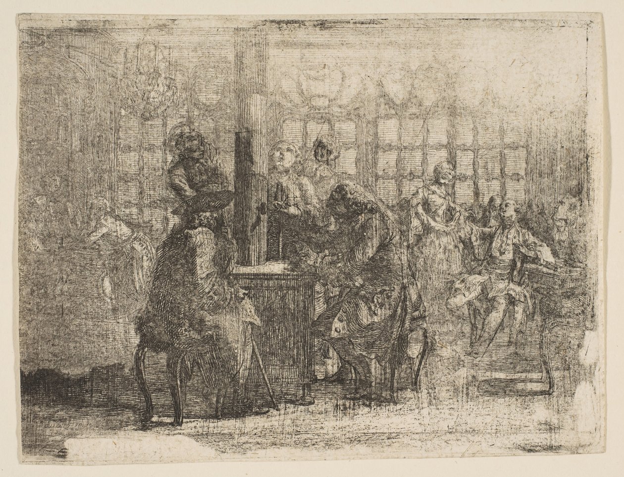 Os Nouvellistes, 1752. de Gabriel de Saint Aubin