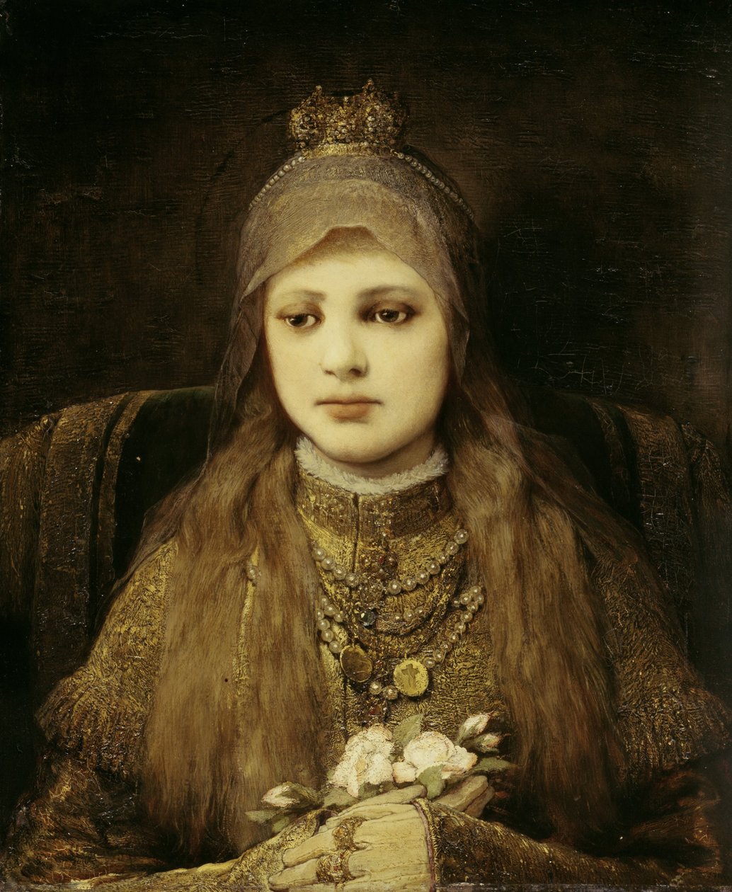 Que Santa Elisabeth como uma criança de Gabriel von Max