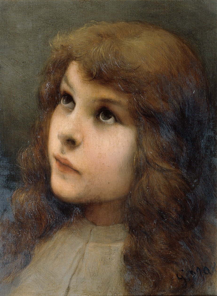 Cabeça de estudo de Gabriel von Max