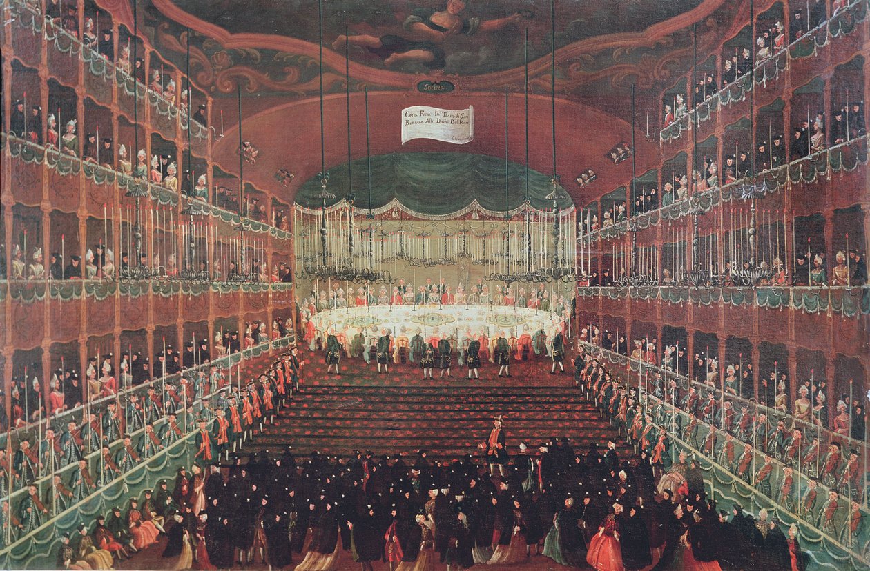 Uma refeição no Teatro San Benedetto de Gabriele Bella