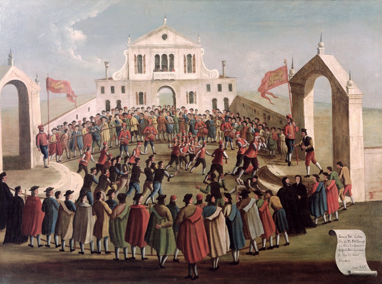 Jogo de Futebol em Sant&39;Alvise, Veneza de Gabriele Bella