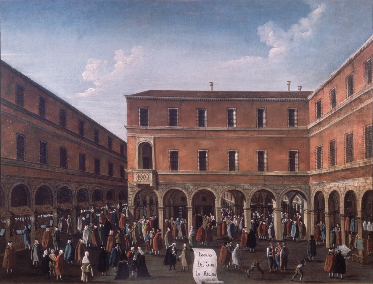 O Bancho do Giro no Rialto, Veneza de Gabriele Bella