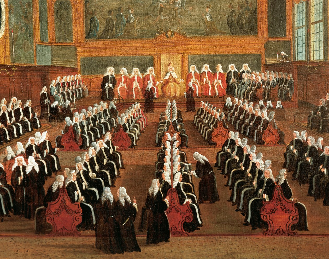 Conselho de Pregadi no Palácio Ducal, por Gabriele Bella (1730-1799), Detalhe de Gabriele Bella