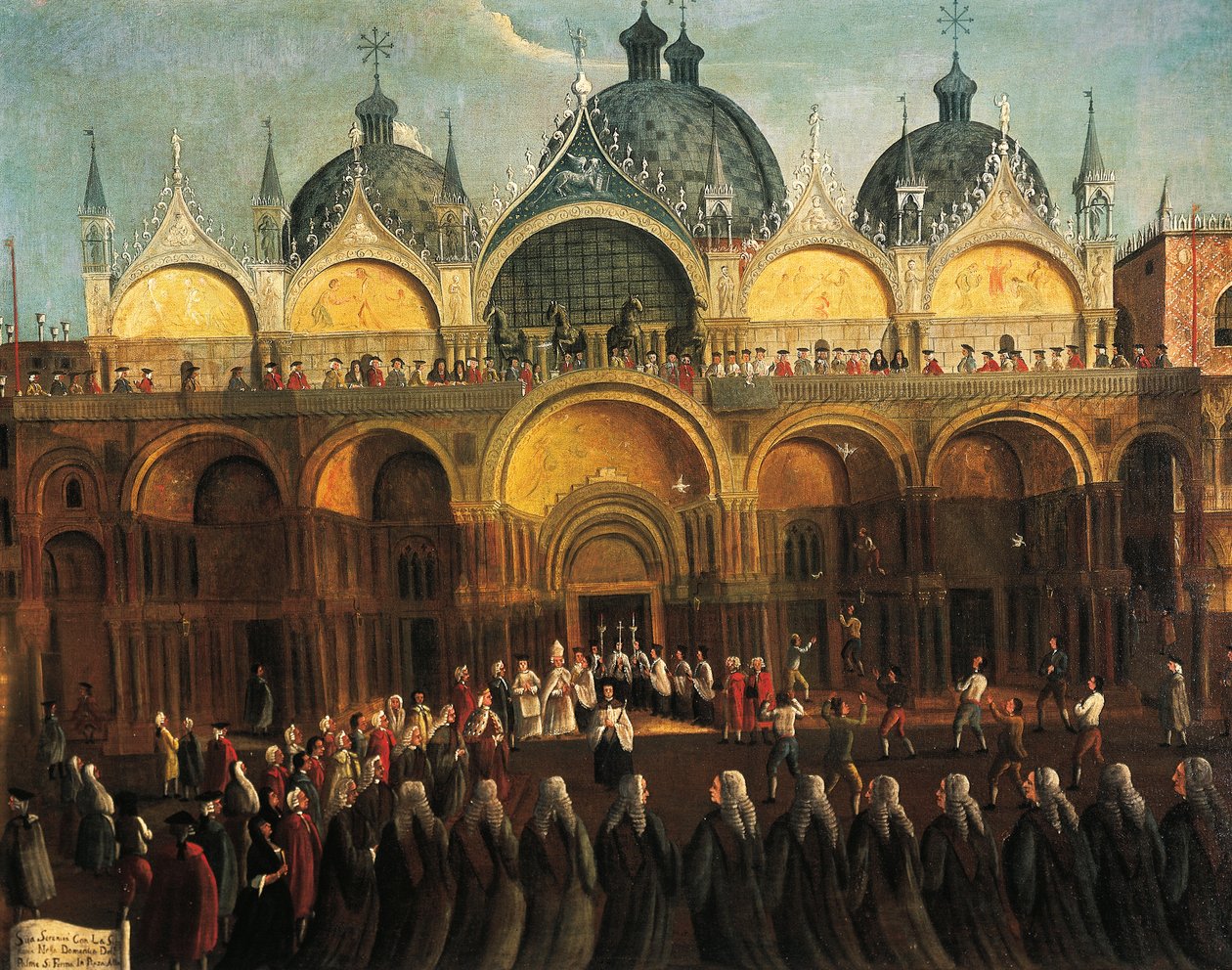 Anais da Páscoa em San Marco, por Gabriele Bella (1730-1782) de Gabriele Bella