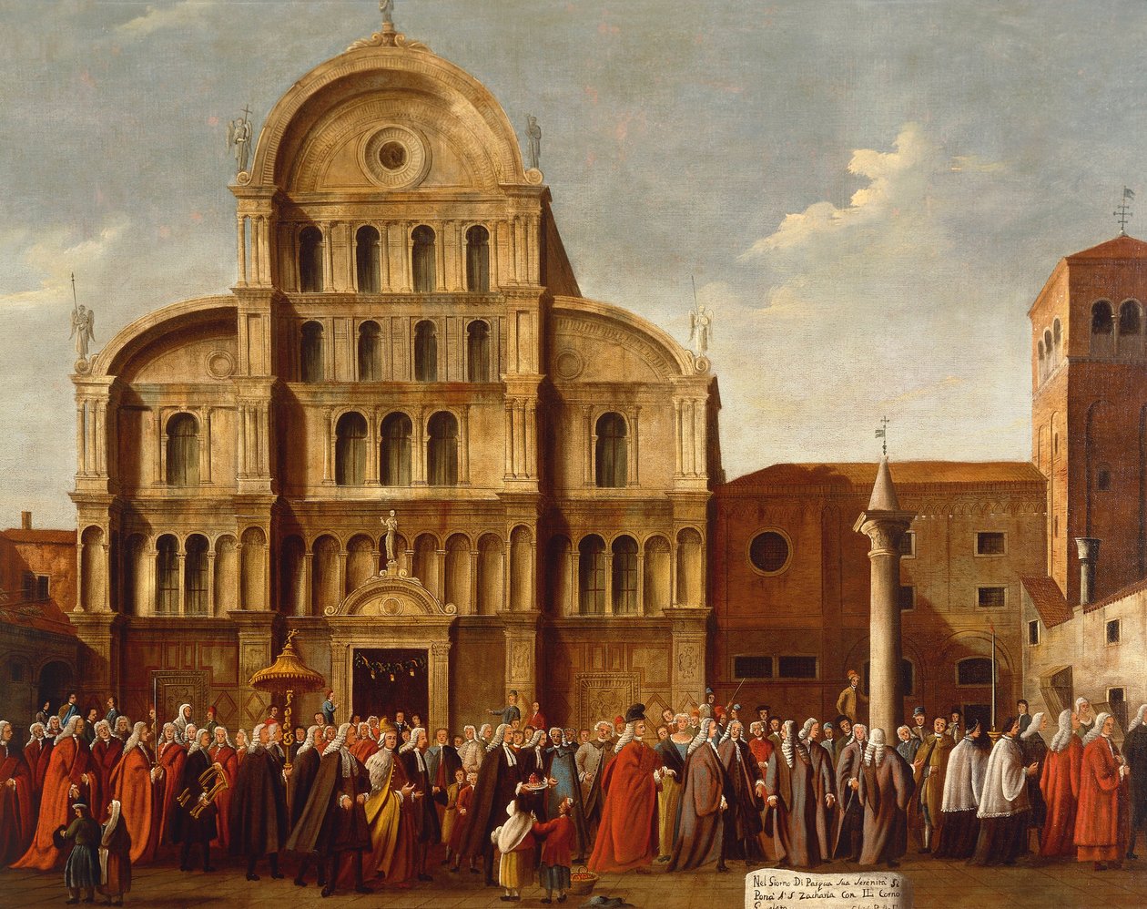 Itália, Vêneto, Veneza, Doge de Veneza pela Igreja de San Zaccaria de Gabriele Bella