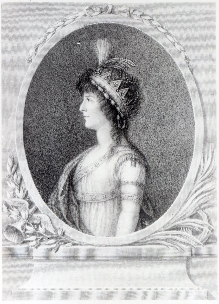 Angélica Catalani, gravada por Francesco Bartolozzi, 1802 de Gaetano Basteris