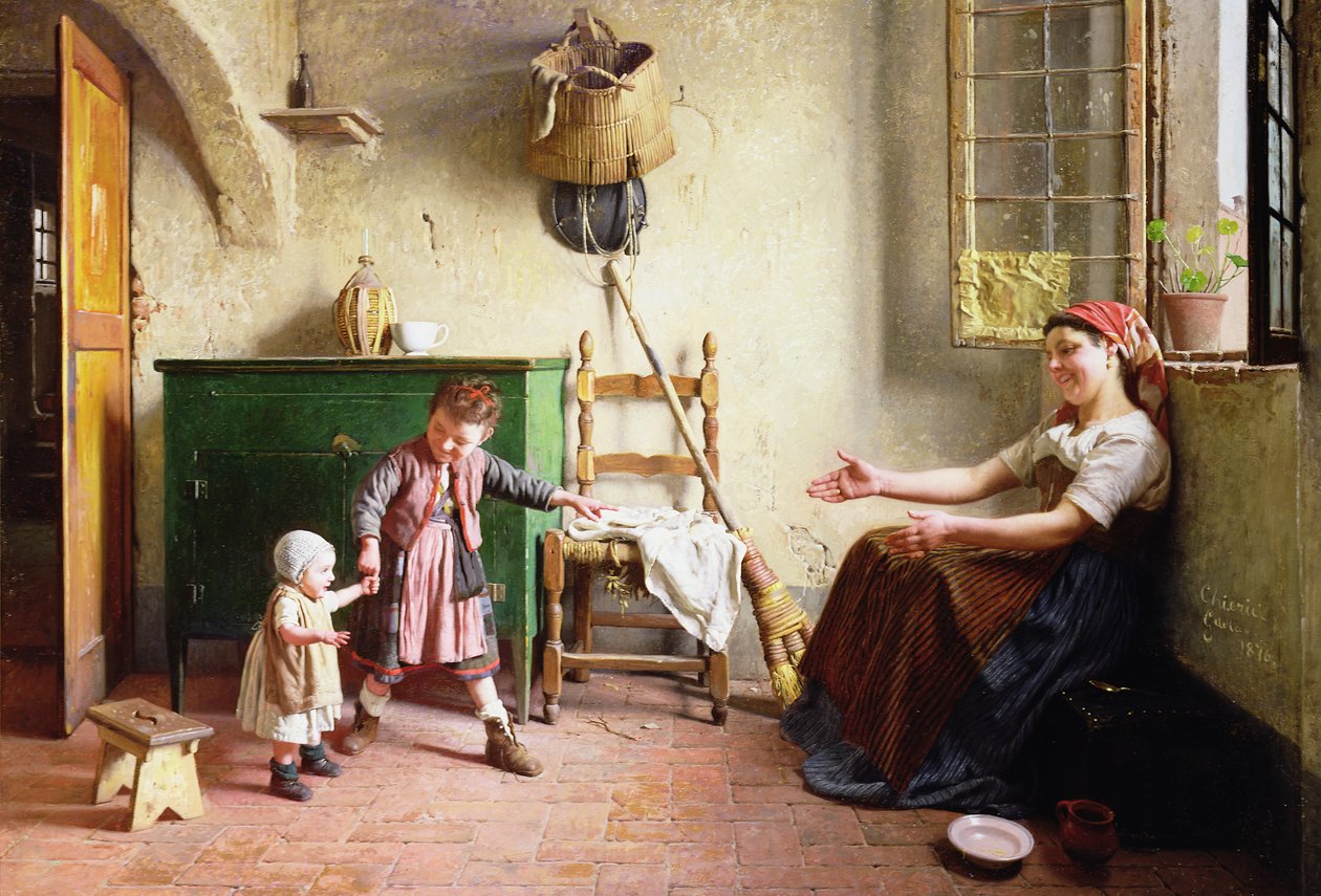 Os Primeiros Passos, 1876 de Gaetano Chierici