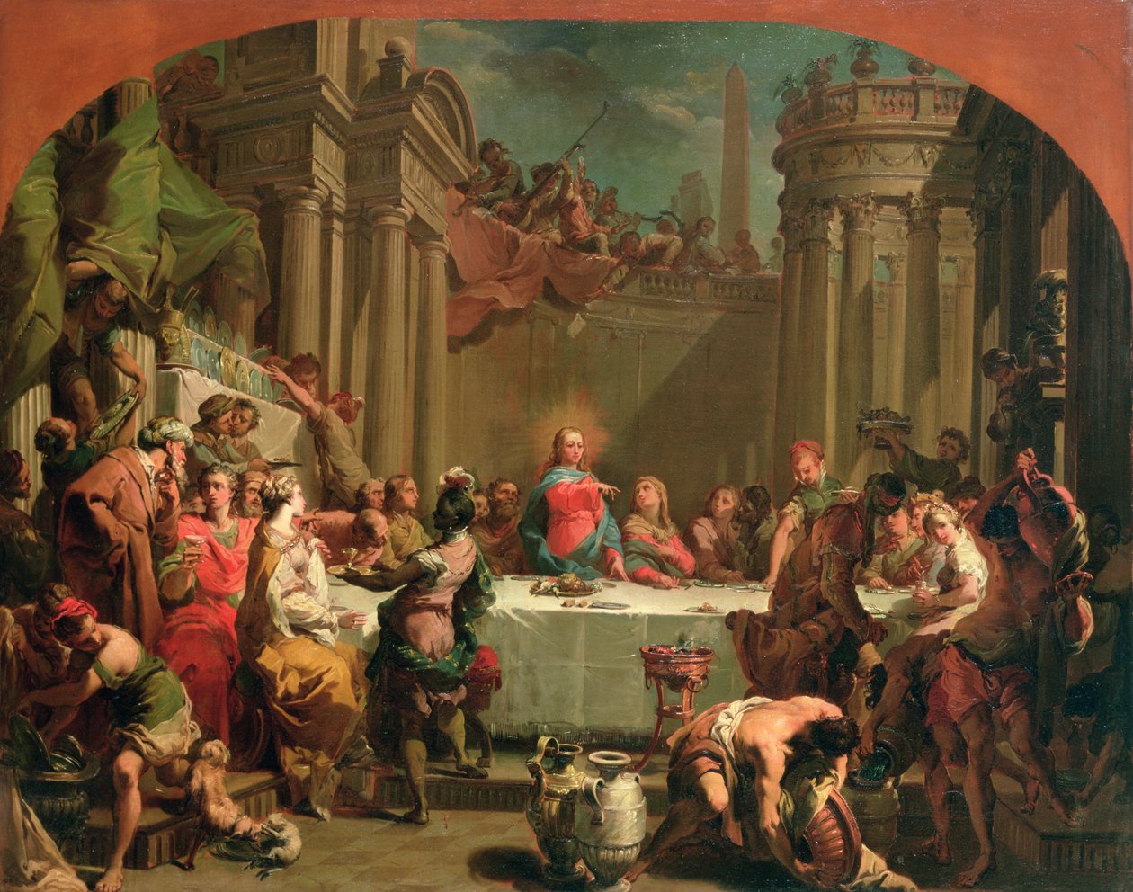 Festa do casamento em Caná, 1766 de Gaetano Gandolfi