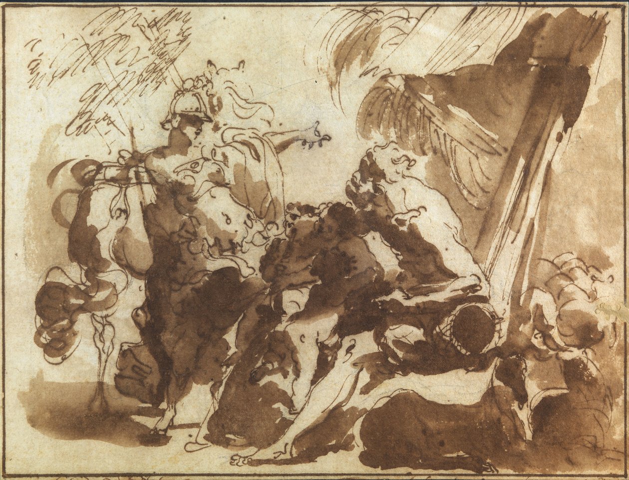 Minerva aparecendo a um pastor de Gaetano Gandolfi
