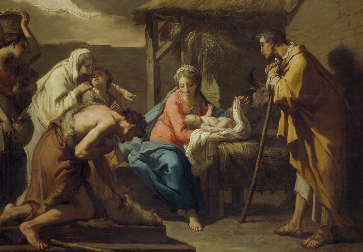 A Adoração dos Pastores, postar 1798 de Gaetano Gandolfi