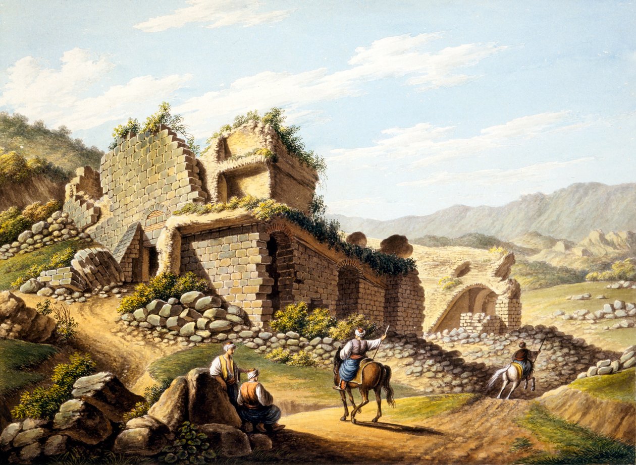 Ruínas do estádio, de 1790 de Gaetano Mercati