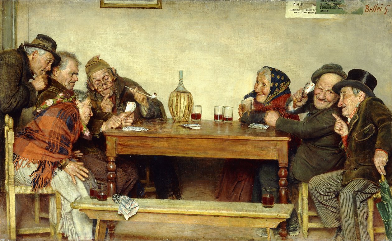 O jogo de cartas, de Gaetano Bellei