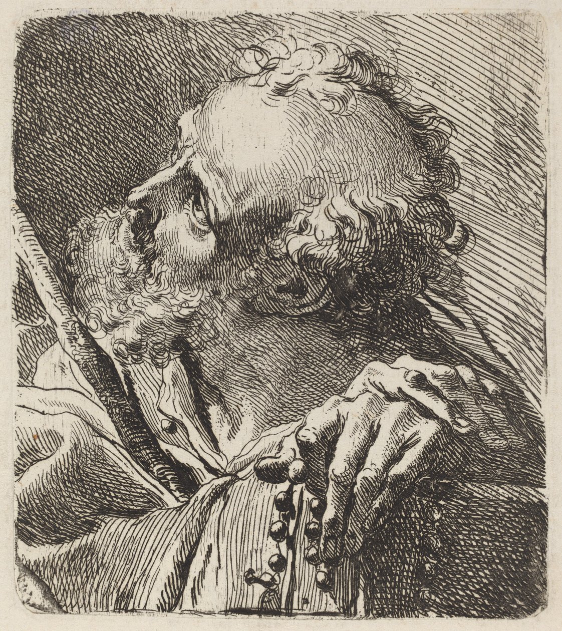 Busto de um santo de Gaetano Gandolfi