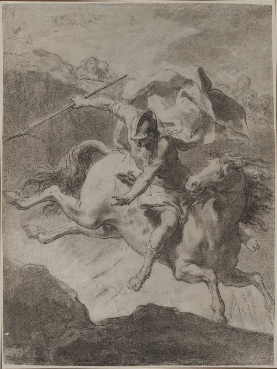 Morte de Marcus Curtius, 1799. de Gaetano Gandolfi