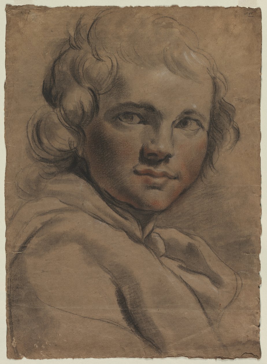 Cabeça de um jovem, década de 1780. de Gaetano Gandolfi