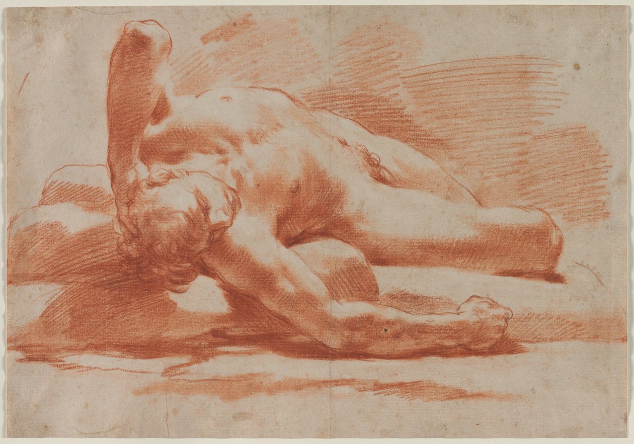Nu masculino reclinado de Gaetano Gandolfi