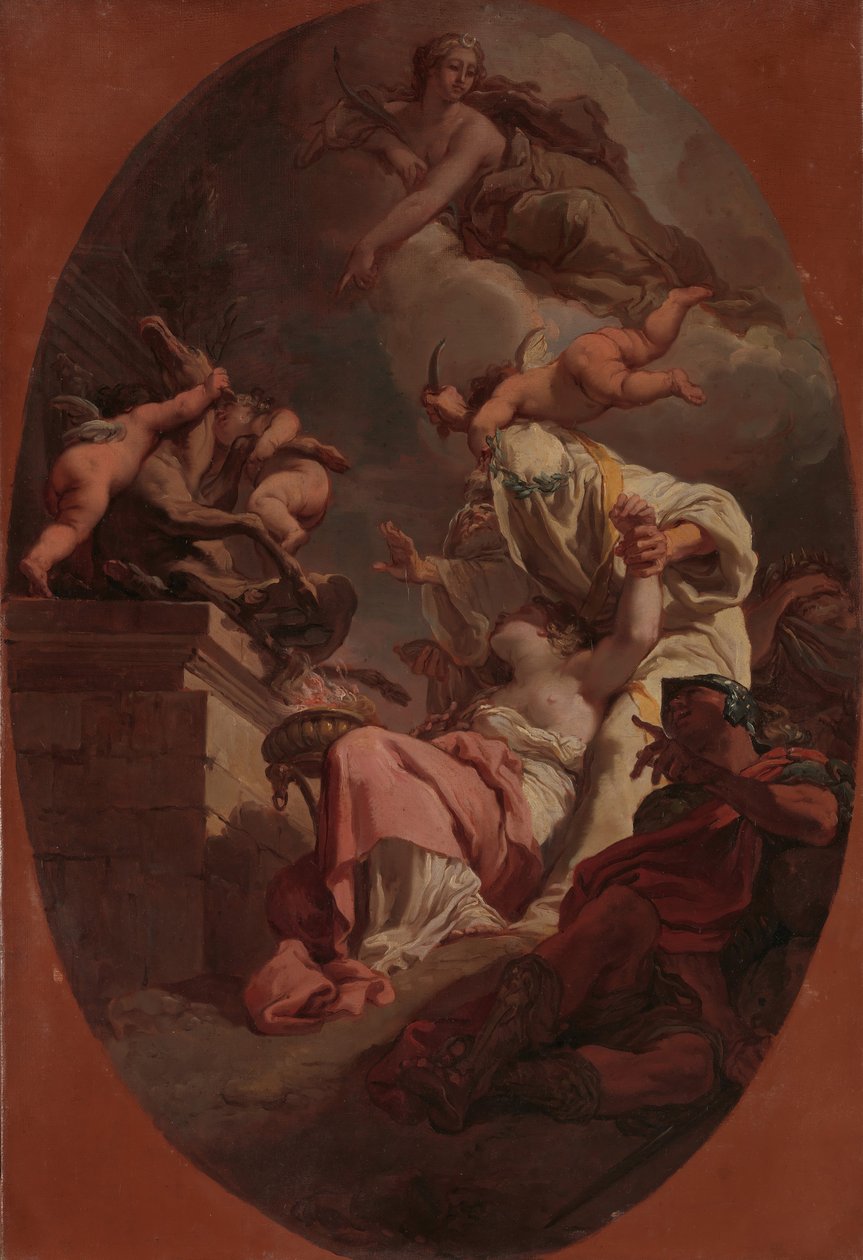 O sacrifício de Ifigênia, 1789. de Gaetano Gandolfi