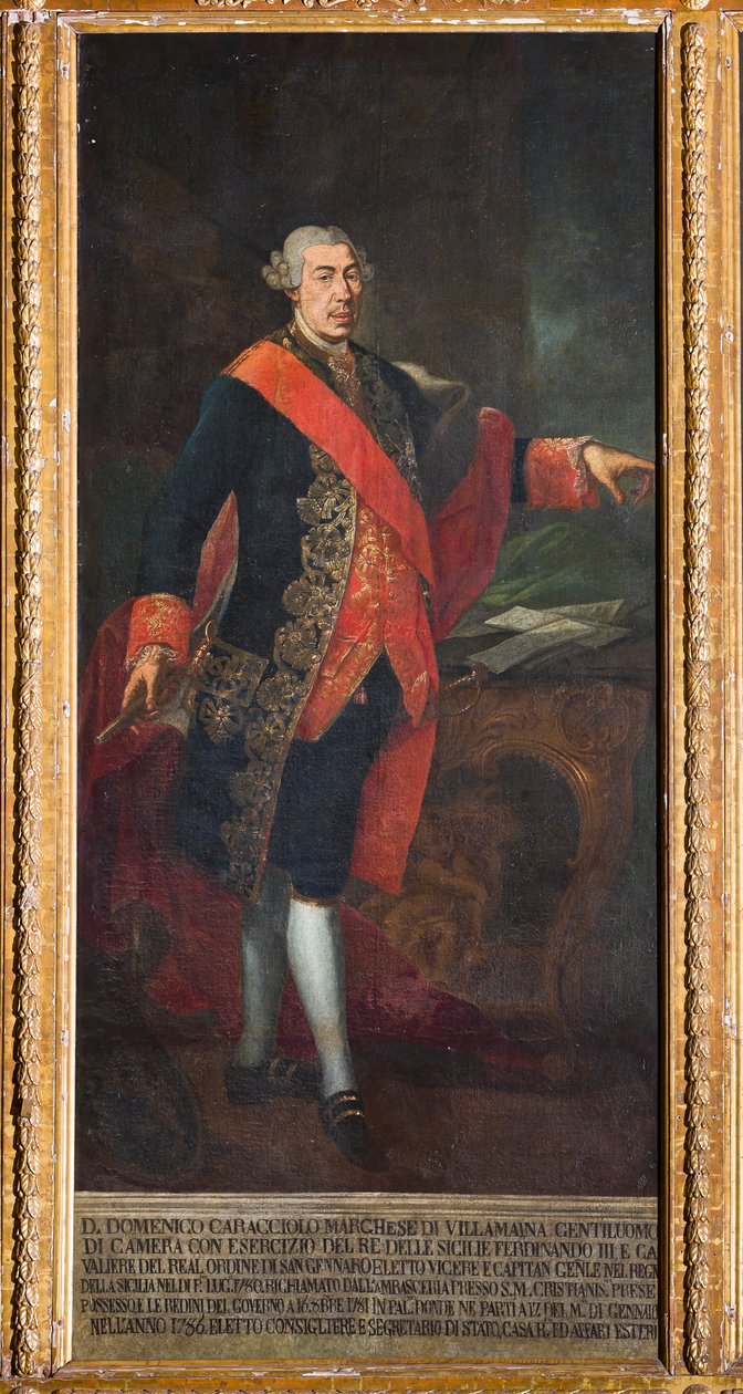 Vice-Rei Domenico Caracciolo (óleo sobre tela) de Gaetano Mangano