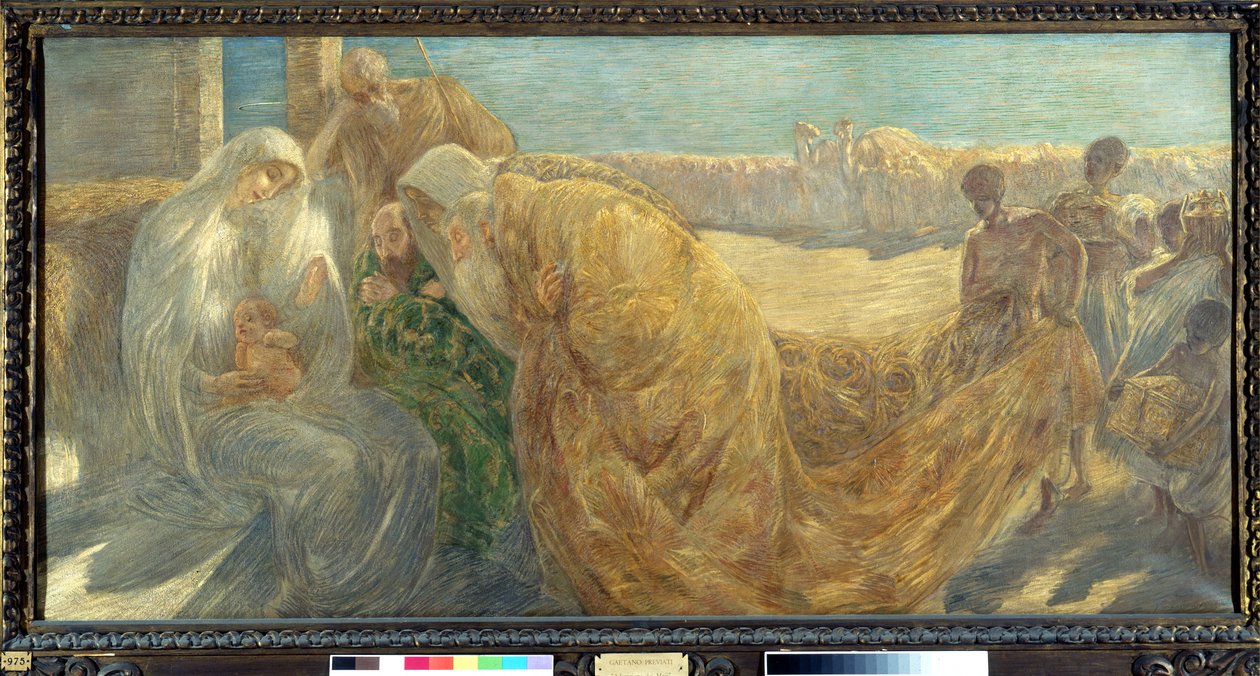 Adoração dos Reis Magos de Gaetano Previati