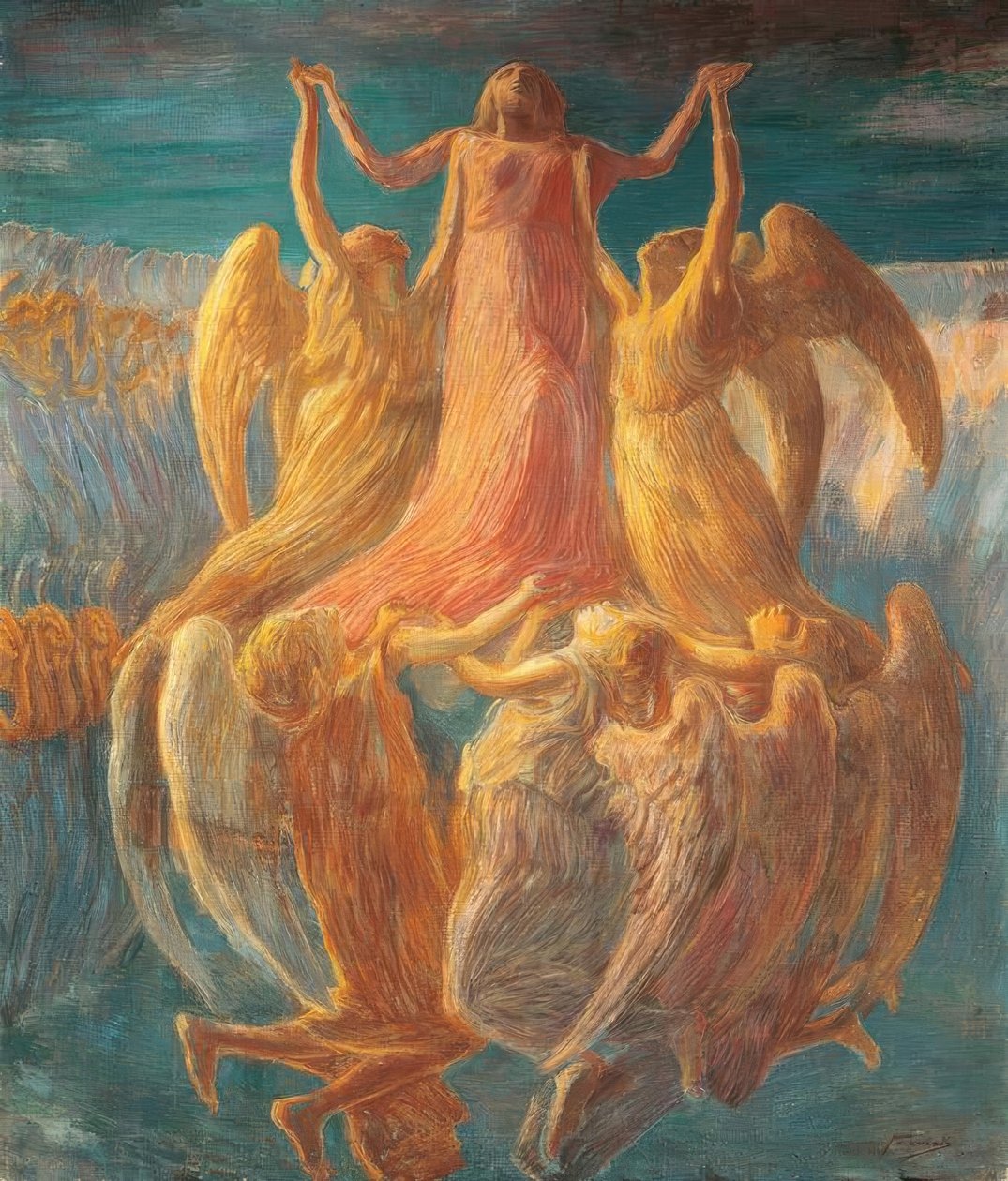 Assunção, de Gaetano Previati (1852–1920). de Gaetano Previati