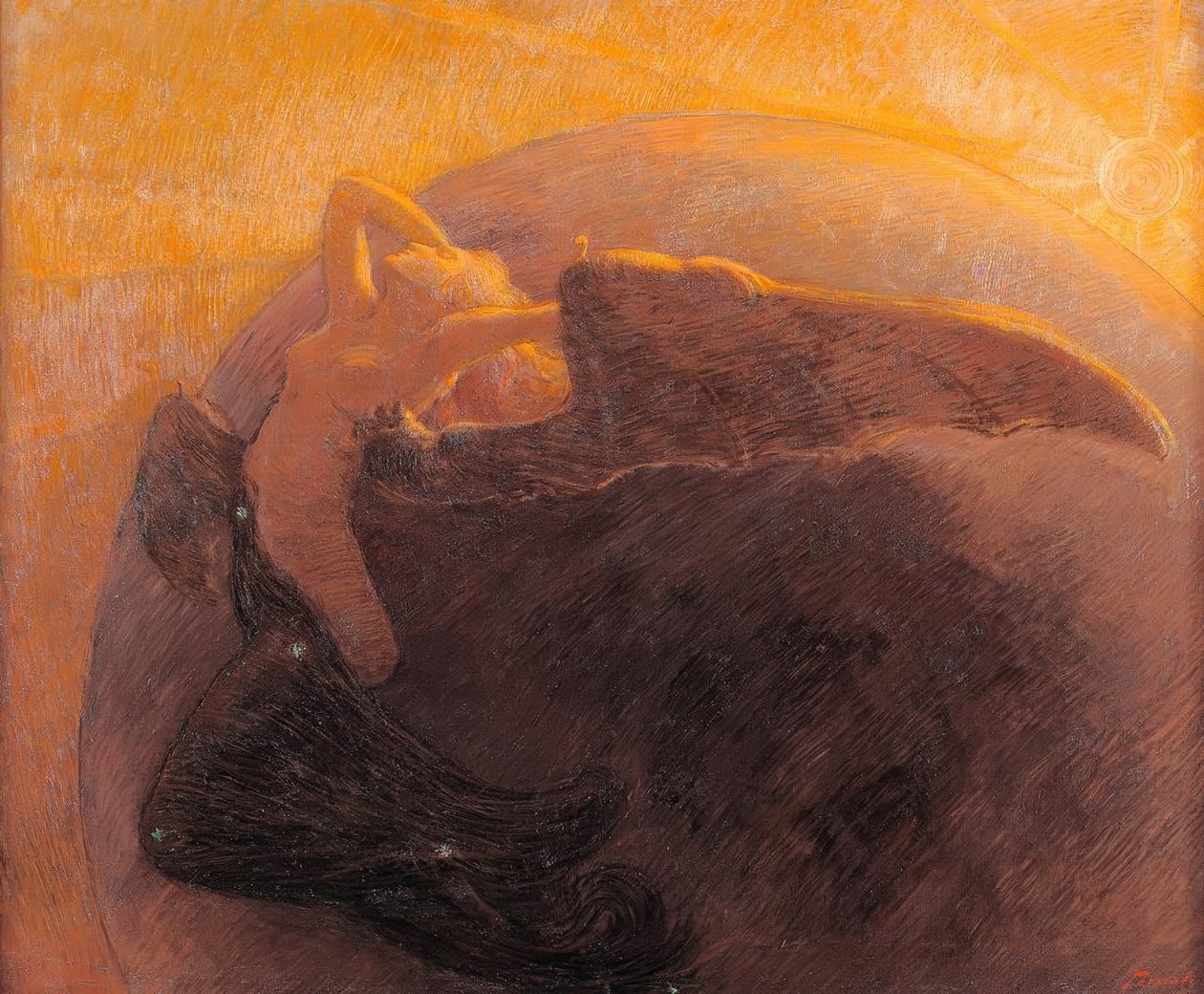 O dia acorda a noite de Gaetano Previati