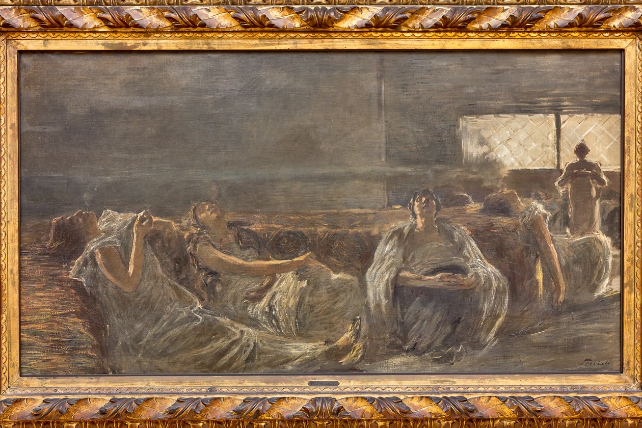 Haxixe: os fumadores de ópio de Gaetano Previati