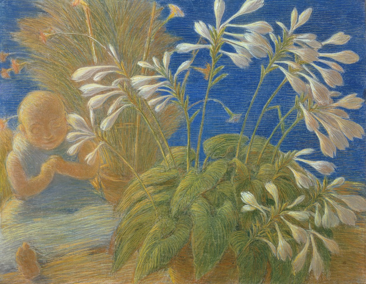 Lírios japoneses, 1906 de Gaetano Previati